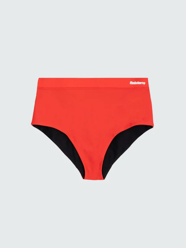 Swimwear & Bikinis*Finisterre Anella Reversible High Waist Bikini Pant Black / Coral Red