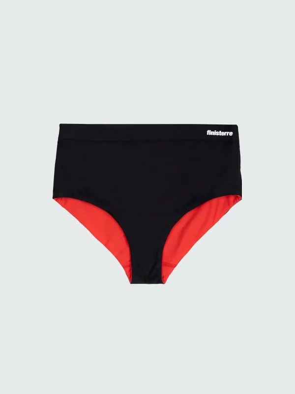 Swimwear & Bikinis*Finisterre Anella Reversible High Waist Bikini Pant Black / Coral Red