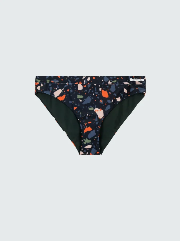 Swimwear & Bikinis*Finisterre Anella Reversible Mid Rise Bikini Pant Microplastics Print / Forest