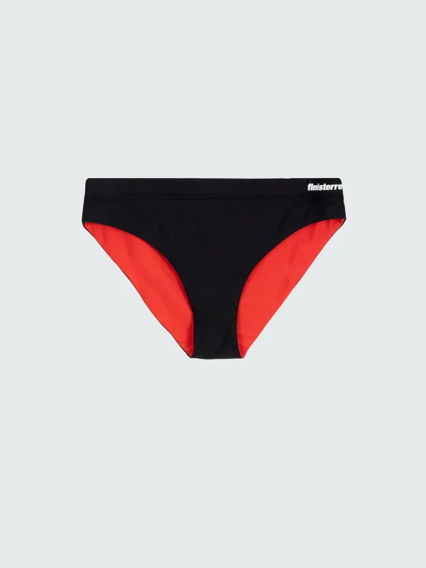 Swimwear & Bikinis*Finisterre Anella Reversible Mid Rise Bikini Pant Black / Coral Red