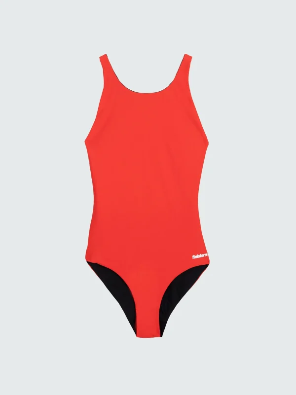 Swimwear & Bikinis*Finisterre Anella Reversible Swimsuit Black / Coral Red