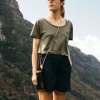 Tops & T-Shirts*Finisterre Aneta T-Shirt Olive