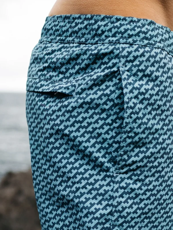 Shorts*Finisterre Atlas Swim Shorts Navy / Sky Print