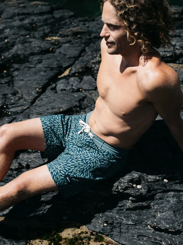 Shorts*Finisterre Badlands Boardshort 18 Deep Sea / Board Floral