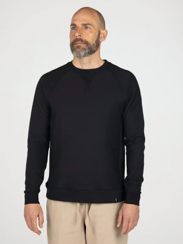 Sweatshirts & Hoodies*Finisterre Baffin Sweatshirt Washed Black