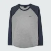 Tops & T-Shirts*Finisterre Bailey Long Sleeve T-Shirt Navy / Grey Marl