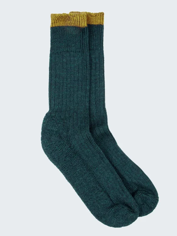 Socks*Finisterre Bosun Sock Kingfisher/Beeswax