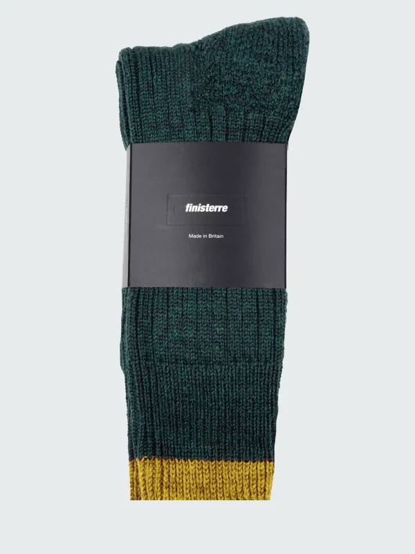 Socks*Finisterre Bosun Sock Kingfisher/Beeswax