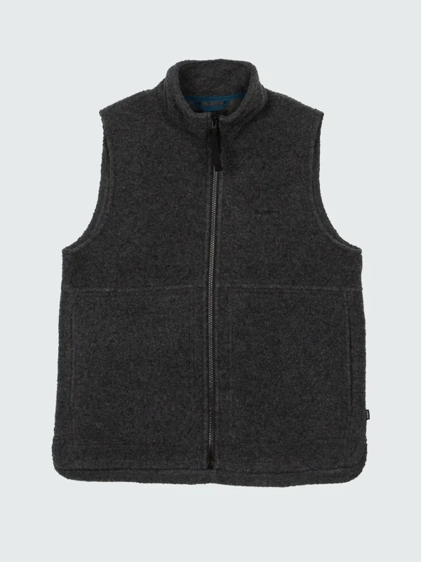 Jackets*Finisterre Budock Gilet Charcoal Marl