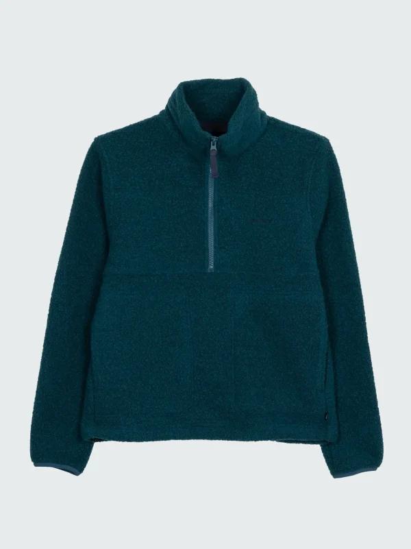 Fleece*Finisterre Budock Wool Smock Fleece Kingfisher Blue