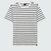 T-Shirts*Finisterre Channel Stripe T-Shirt Ecru / Navy