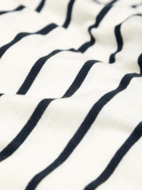 T-Shirts*Finisterre Channel Stripe T-Shirt Ecru / Navy