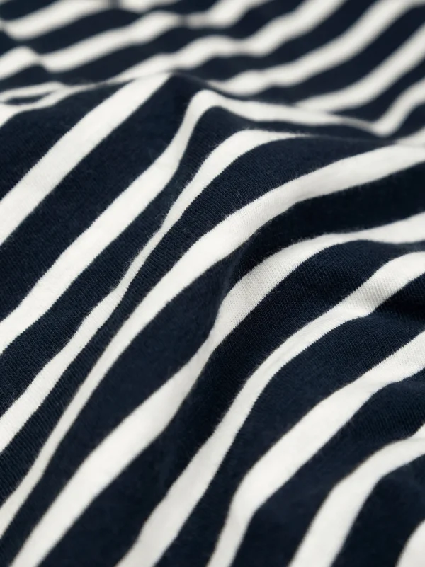 T-Shirts*Finisterre Channel Stripe T-Shirt Navy / Ecru