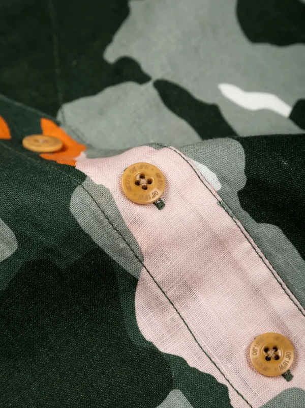 Tops & T-Shirts*Finisterre Cove Linen Shirt Camo Print