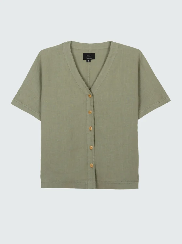 Tops & T-Shirts*Finisterre Cove Linen Shirt Seaspray