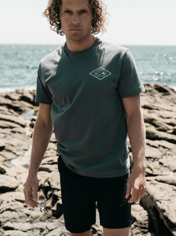 T-Shirts*Finisterre Diamond Logo T-Shirt Deep Sea