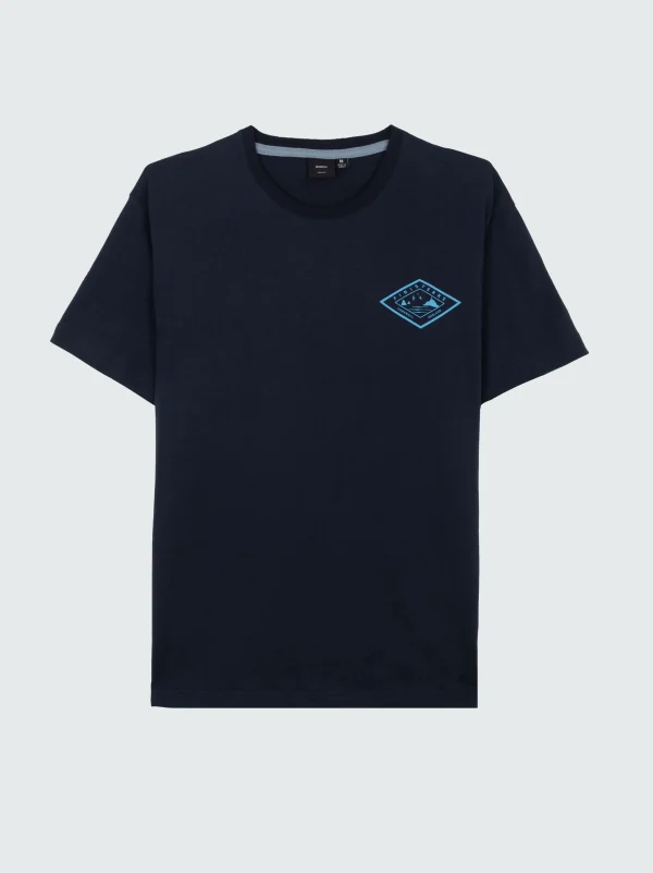 T-Shirts*Finisterre Diamond Logo T-Shirt Navy