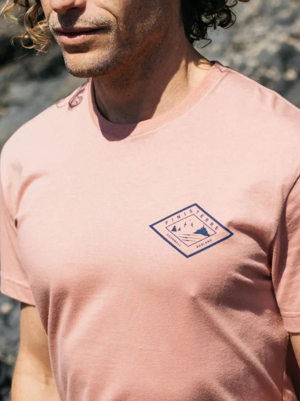 T-Shirts*Finisterre Diamond Logo T-Shirt Clay