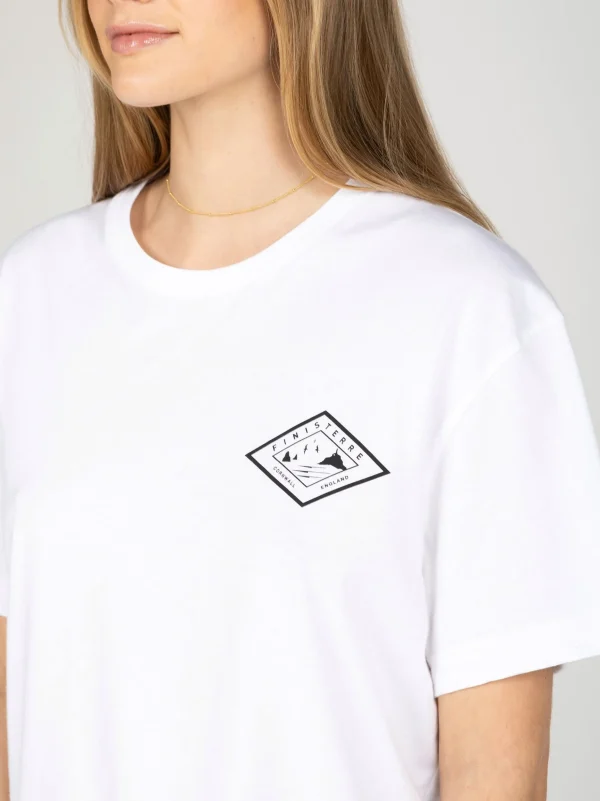 Tops & T-Shirts*Finisterre Diamond Logo T-Shirt White