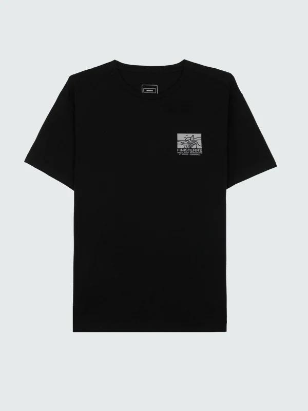 T-Shirts*Finisterre Dracaena T-Shirt Washed Black