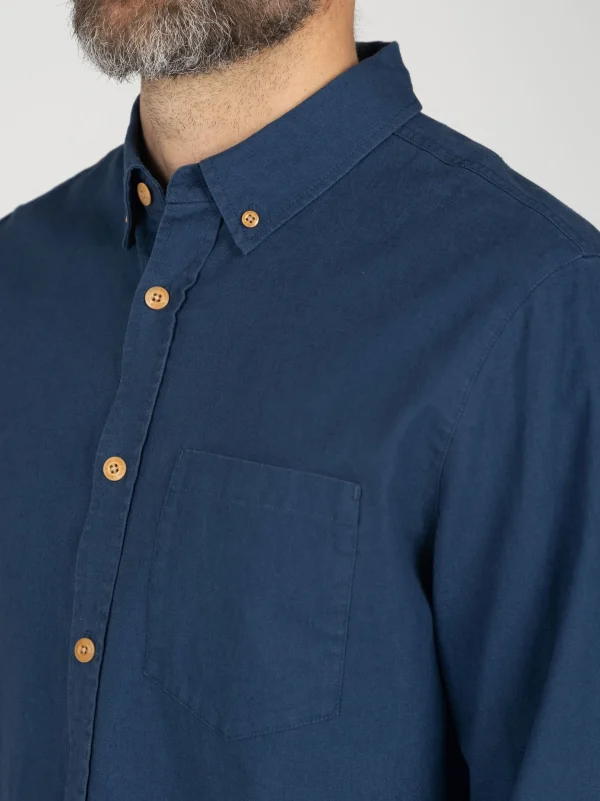 Shirts*Finisterre Eaton Long Sleeve Shirt Marina