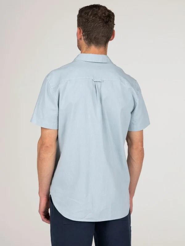 Shirts*Finisterre Eaton Short Sleeve Shirt Sky