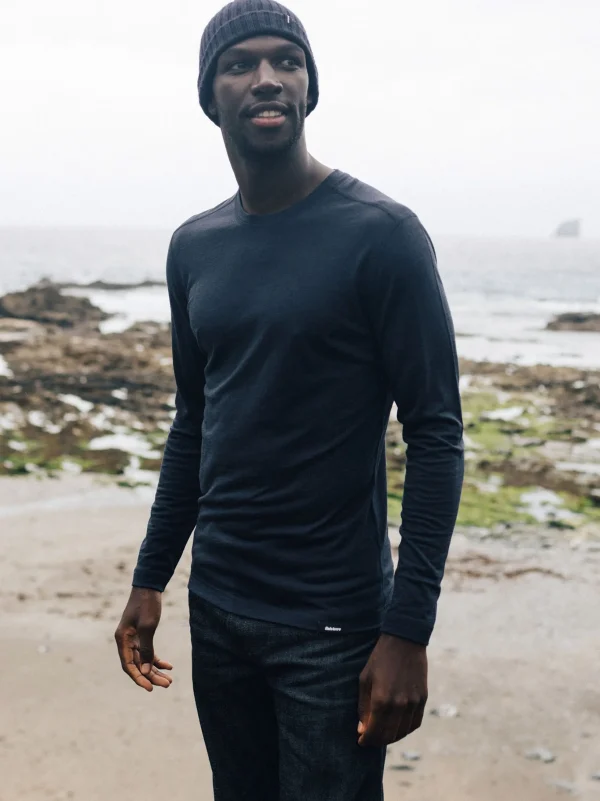 Base Layers & Underwear*Finisterre Eddy Merino Wool Long Sleeve Base Layer Navy