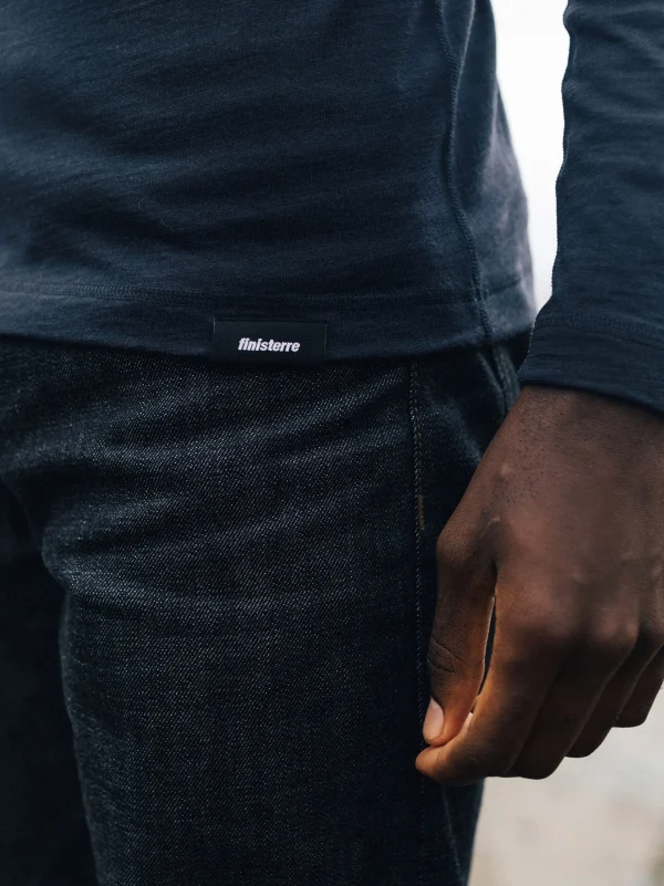 Base Layers & Underwear*Finisterre Eddy Merino Wool Long Sleeve Base Layer Navy