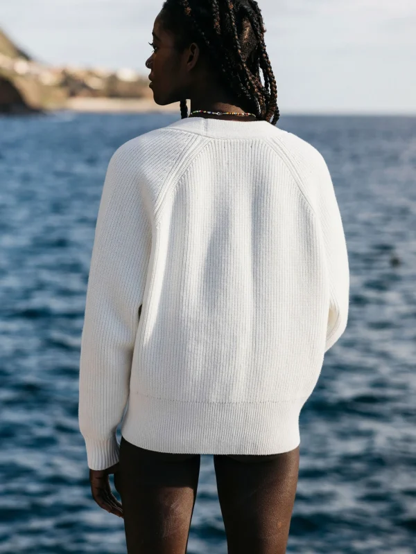 Knitwear*Finisterre Eden Cardigan Ecru