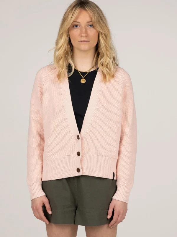 Knitwear*Finisterre Eden Cardigan Pink Sky