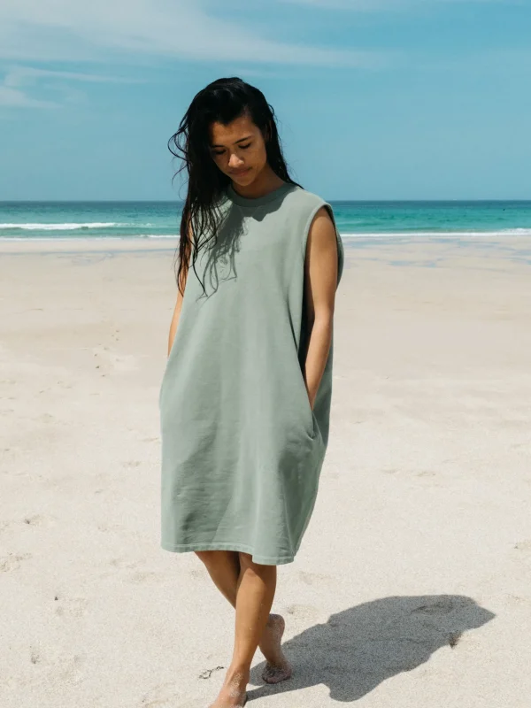 Dresses*Finisterre Enkus Sweat Dress Seaspray