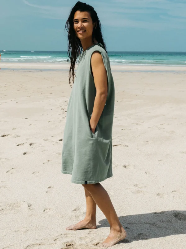 Dresses*Finisterre Enkus Sweat Dress Seaspray