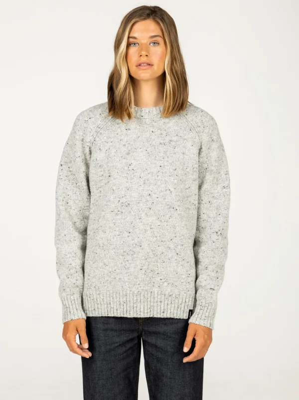 Knitwear*Finisterre Farne Crew Neck Knit Jumper Dove Grey