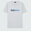 T-Shirts*Finisterre Big Logo T-Shirt Grey Marl