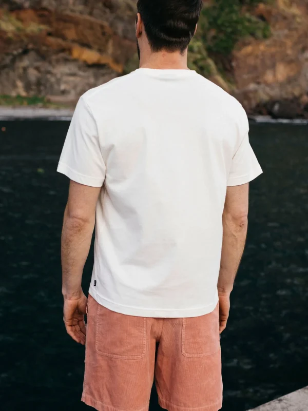 T-Shirts*Finisterre Big Logo T-Shirt Ecru