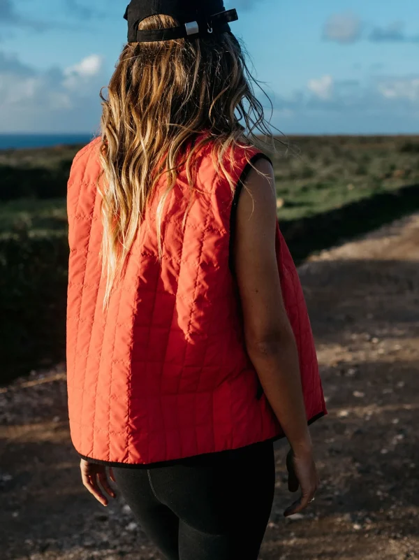 Jackets*Finisterre Firecrest Gilet Coral Red