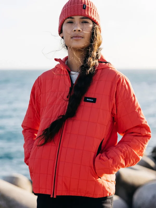 Jackets*Finisterre Firecrest Hooded Jacket Coral Red