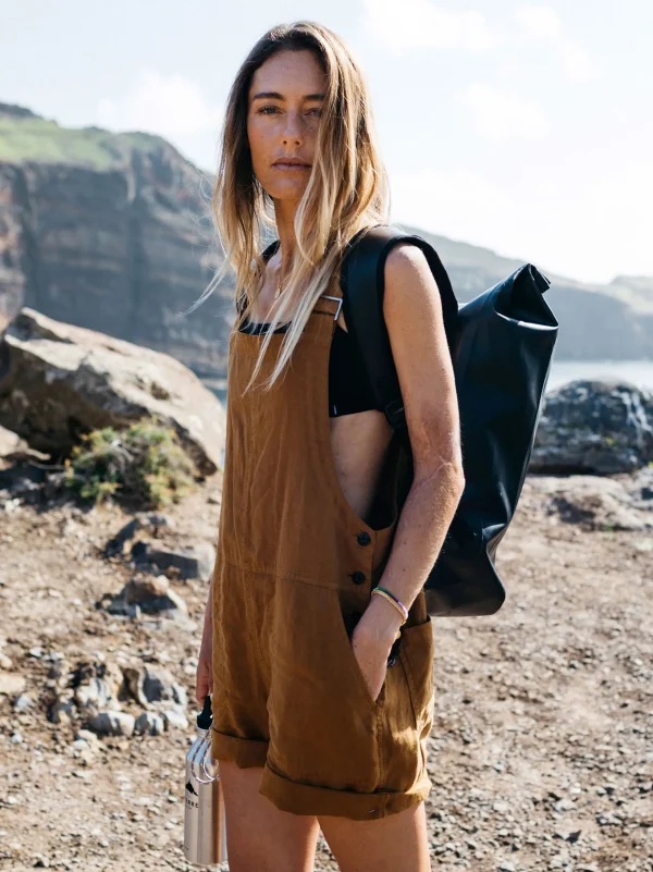 Dungarees & Jumpsuits*Finisterre Hale Linen Playsuit Sable