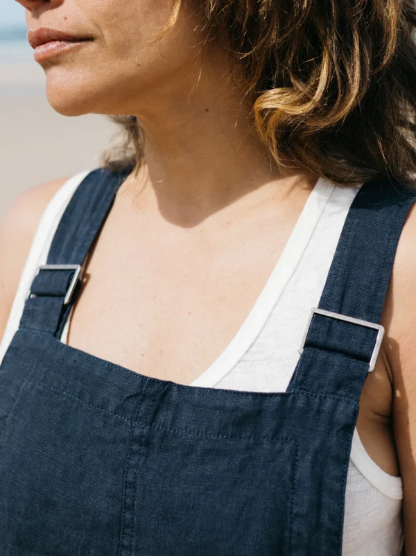 Dungarees & Jumpsuits*Finisterre Hale Linen Playsuit Navy