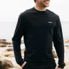 T-Shirts*Finisterre Harlyn Logo Long Sleeve T-Shirt Black