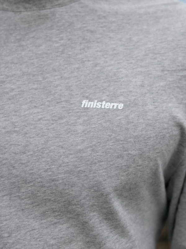 T-Shirts*Finisterre Harlyn Logo Long Sleeve T-Shirt Grey Marl