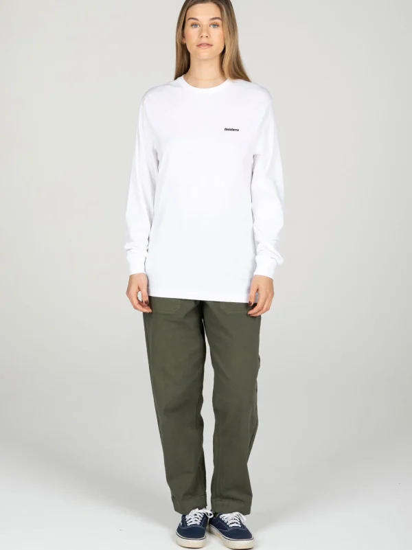 Tops & T-Shirts*Finisterre Harlyn Logo Long Sleeve T-Shirt White