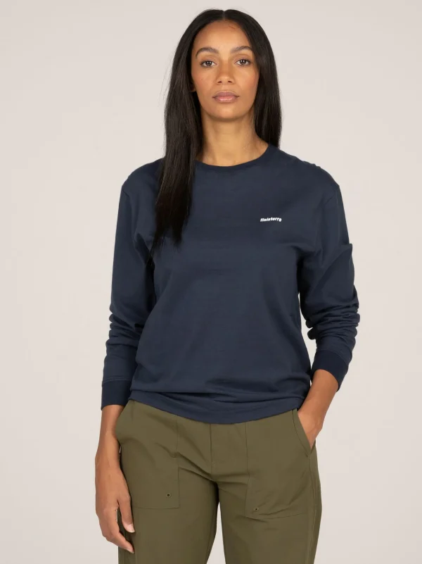 Tops & T-Shirts*Finisterre Harlyn Logo Long Sleeve T-Shirt Navy