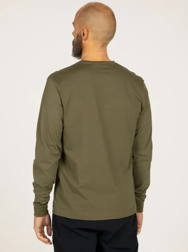 T-Shirts*Finisterre Harlyn Logo Long Sleeve T-Shirt Dark Olive