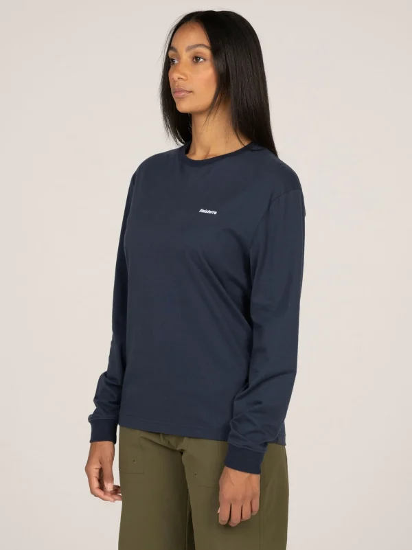 Tops & T-Shirts*Finisterre Harlyn Logo Long Sleeve T-Shirt Navy