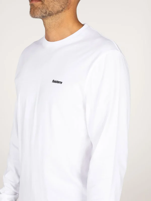 T-Shirts*Finisterre Harlyn Logo Long Sleeve T-Shirt White