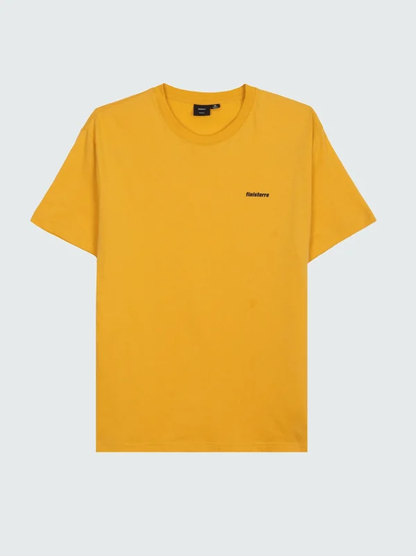 T-Shirts*Finisterre Harlyn Logo T-Shirt Faded Yellow