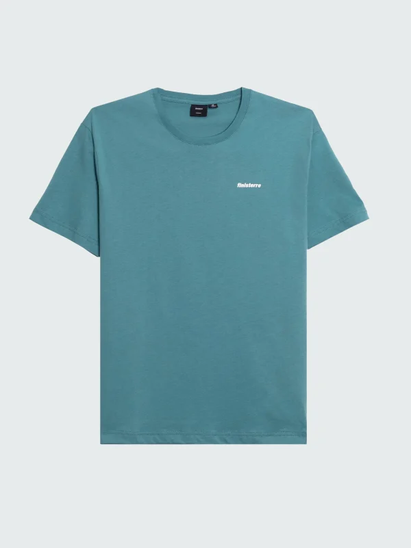 T-Shirts*Finisterre Harlyn Logo T-Shirt Biscay Blue