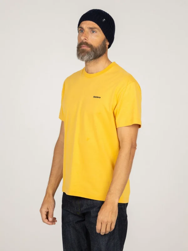 T-Shirts*Finisterre Harlyn Logo T-Shirt Faded Yellow