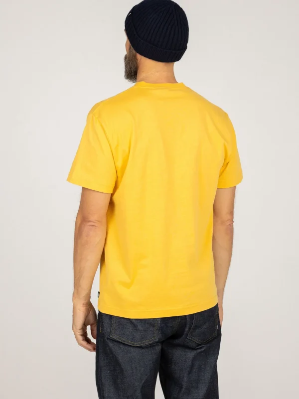 T-Shirts*Finisterre Harlyn Logo T-Shirt Faded Yellow